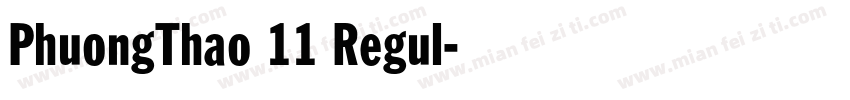 PhuongThao 11 Regul字体转换